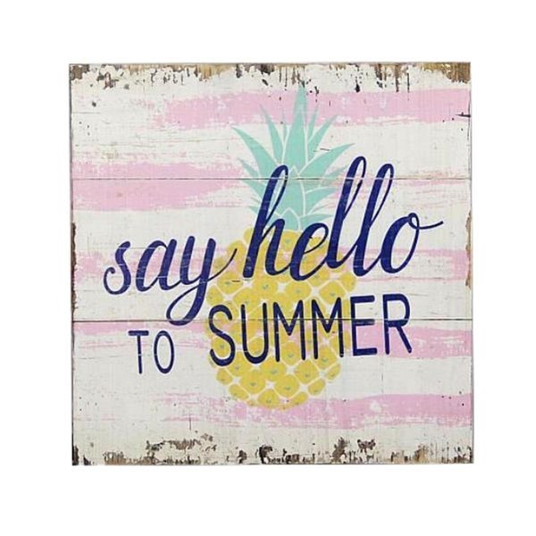 Jeco Hello Summer Plaque HD-WA081